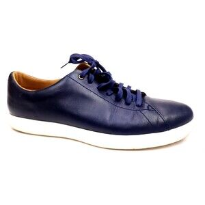 Cole Haan Grand Crosscourt II Shoes Mens 9.5 Navy Leather Tennis Casual Sneaker